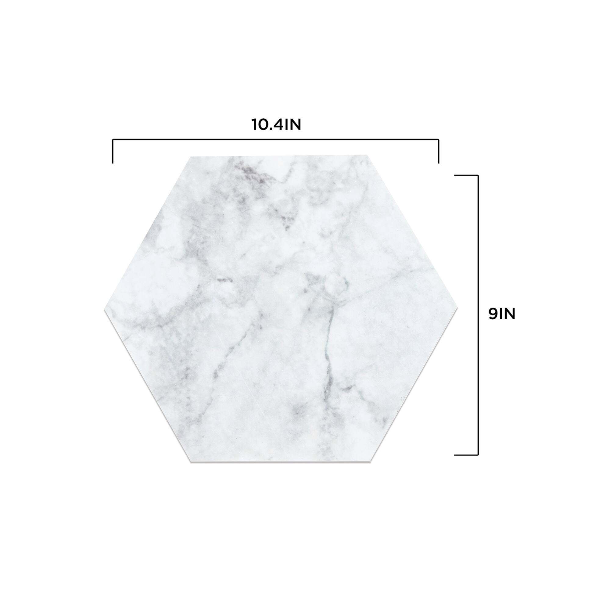 FloorPops Milena Peel & Stick Hexagon Floor Tiles